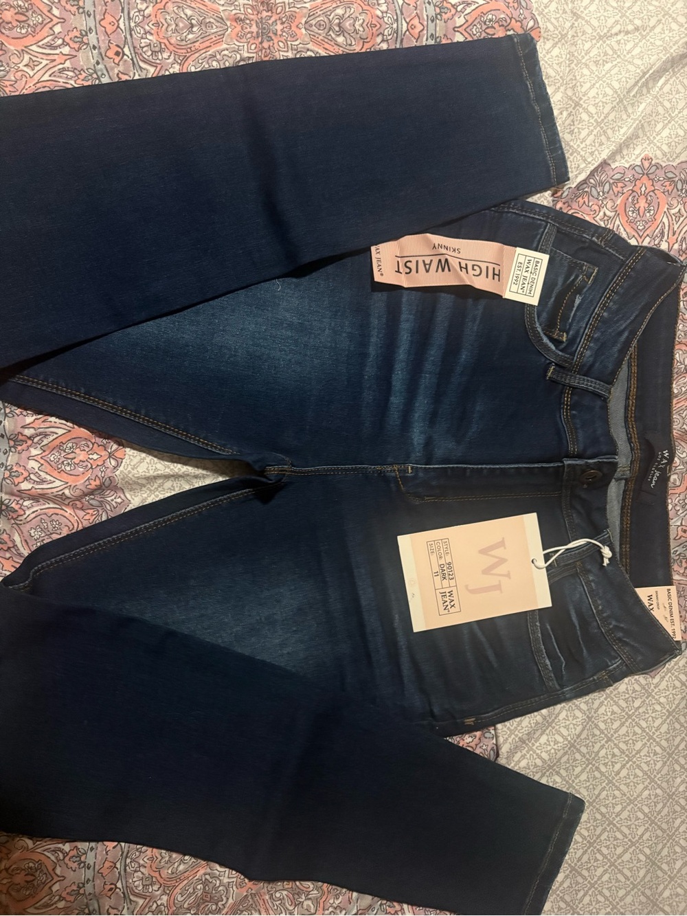 Wit & Wisdom Dark Indigo High Waist Skinny Jeans